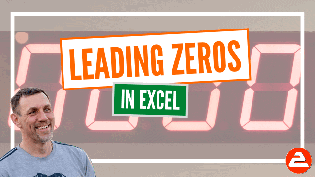 How to create leading zeroes in Excel