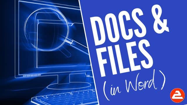 Save, Close, Open, Print files in Word