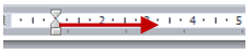 Paragraph indent markers on Word ruler