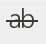 Strikethrough button icon in Word Font group