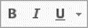 Bold italic underline icons in Word Font group