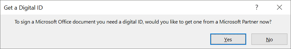 Get a Digital ID confirmation message